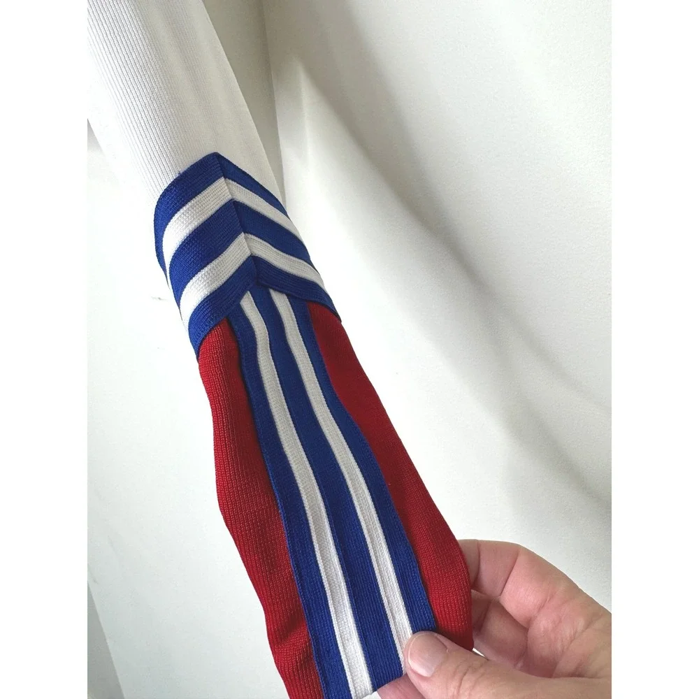 CDT Cheerleader‎ Dance Team Top Red/White/Blue Size Medium Made in USA